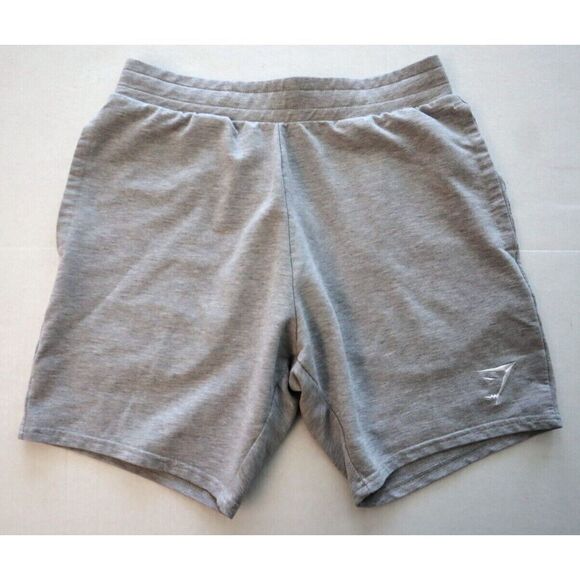Gymshark A1A2N-GBCN-S-CJ1 Men's Sz S Gray Heather Essential Muscle Fit 7" Shorts - Picture 1 of 10